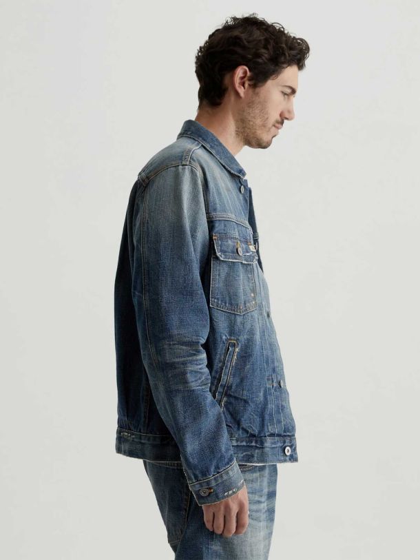Sid Selvage Pleated Trucker Jacket