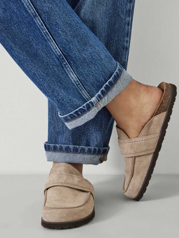 Pia Padded Suede Mules