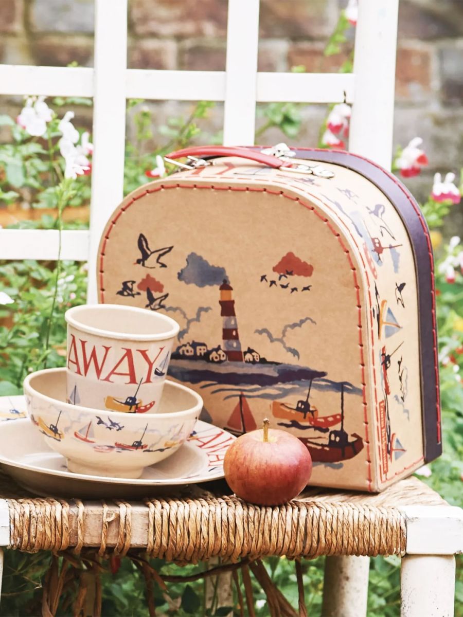 Little Sailor 3 Piece Childrens Rice Husk Suitcase Set