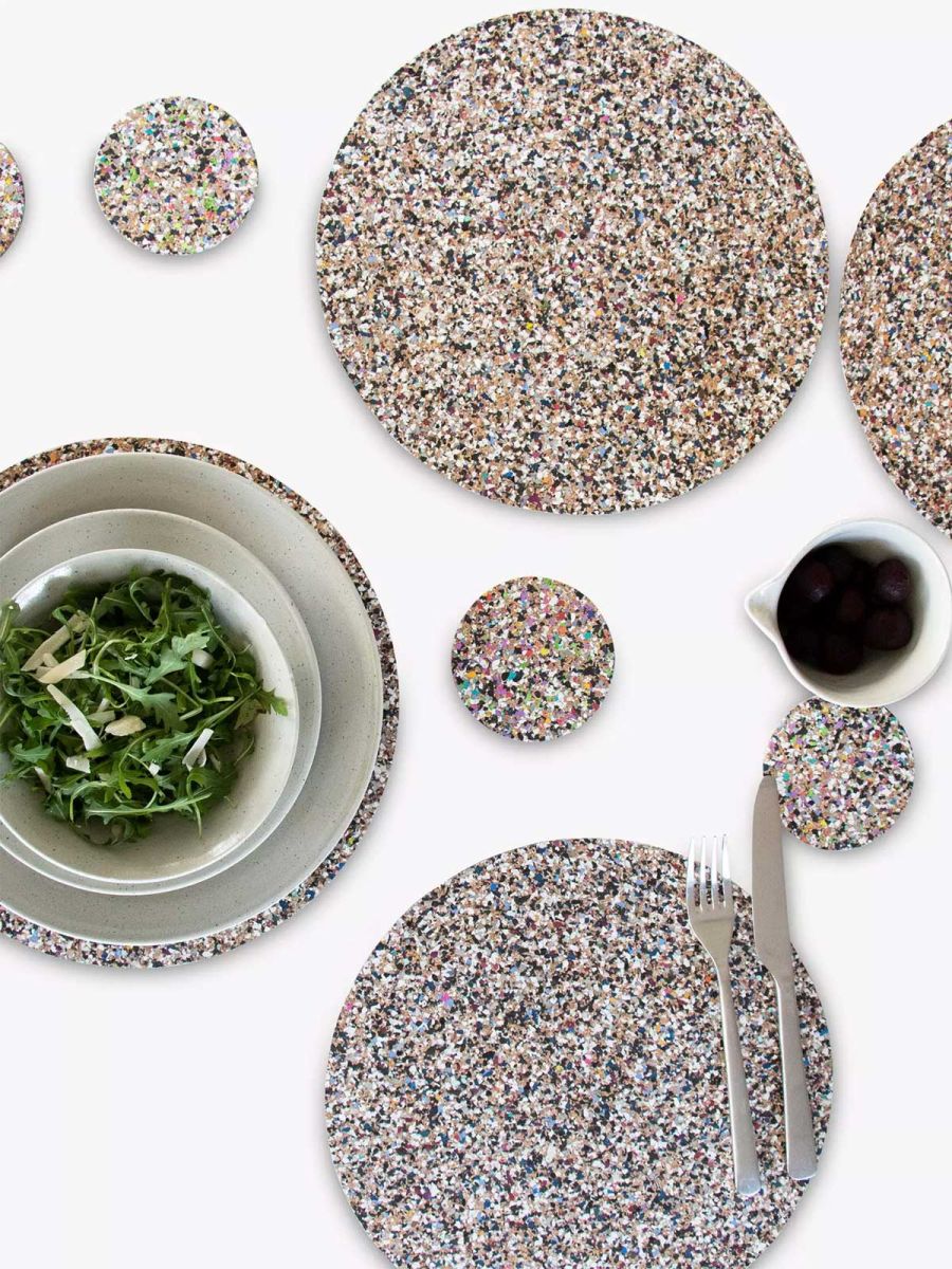 LIGA Beach Clean Cork Round Placemats