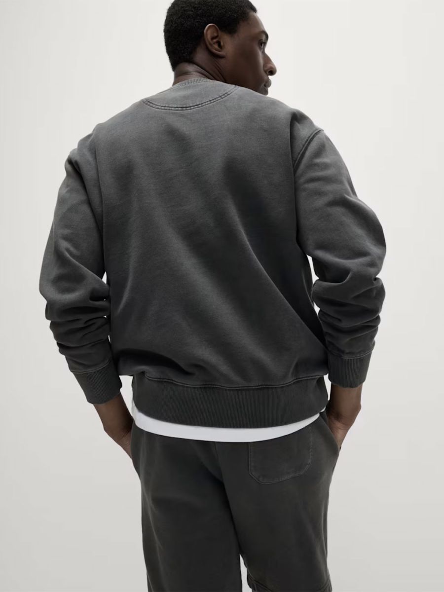 Pure Cotton Garment Dye Sweatshirt