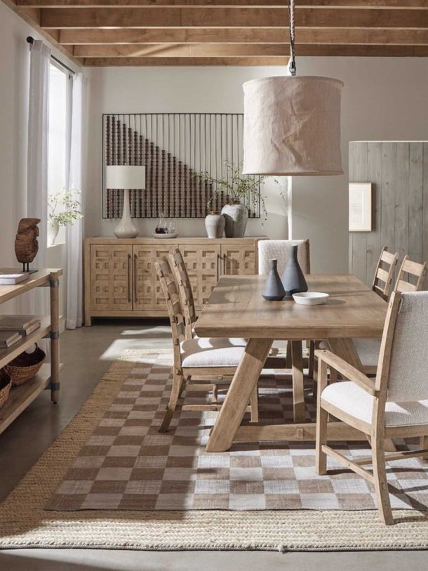 Vince Coastal Beach Dining Table