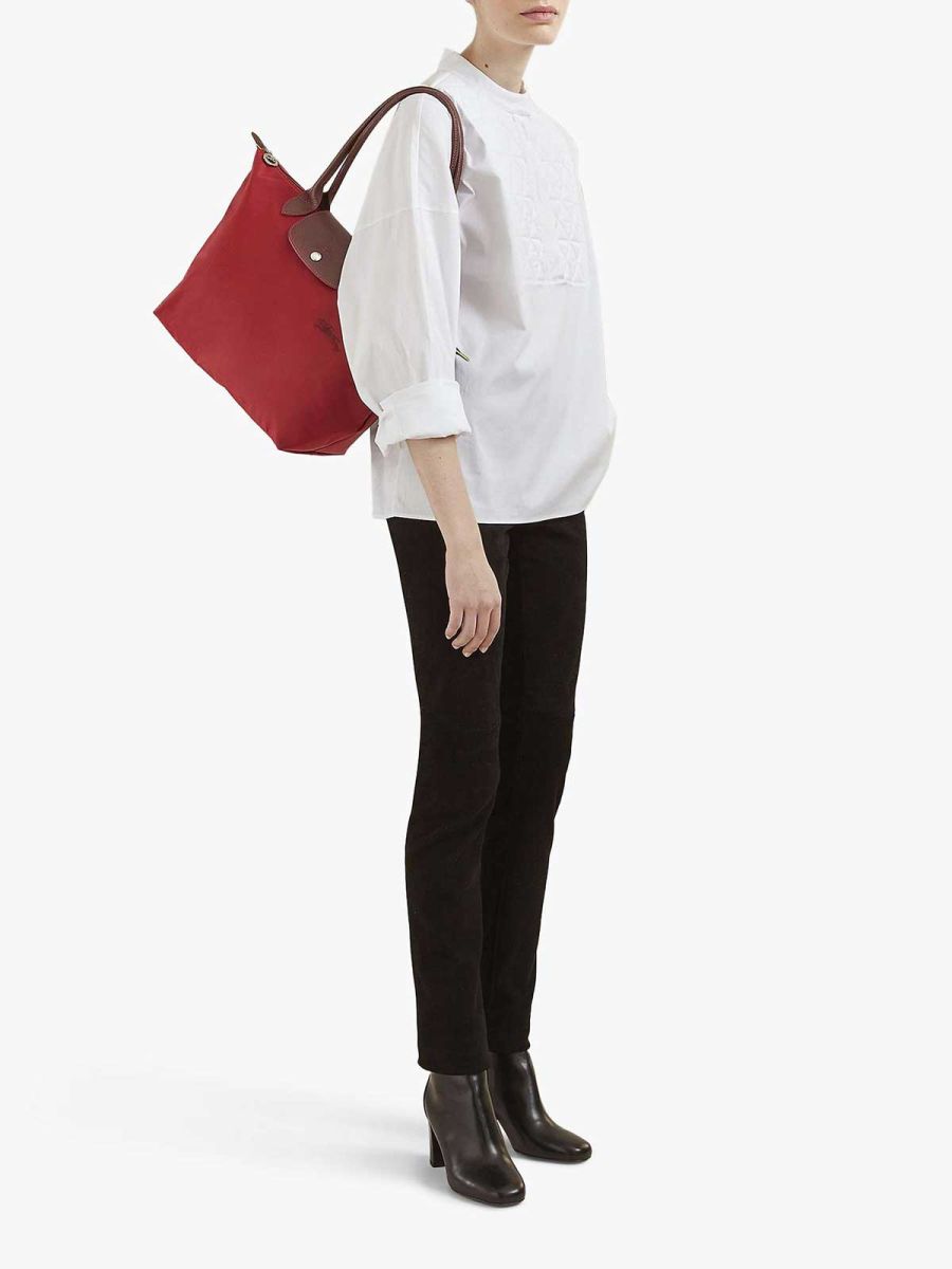 Le Pliage Green Recycled Canvas Small Shoulder Bag