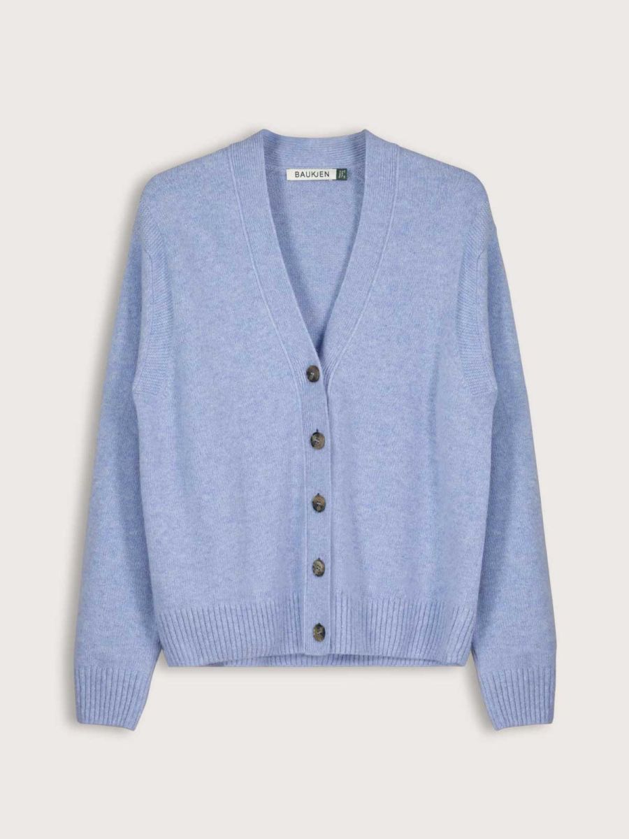 Celine V-neck Wool Blend Cardigan
