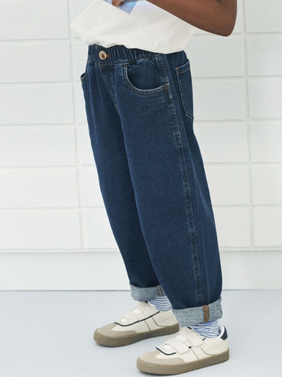 Denim Barrel Pants