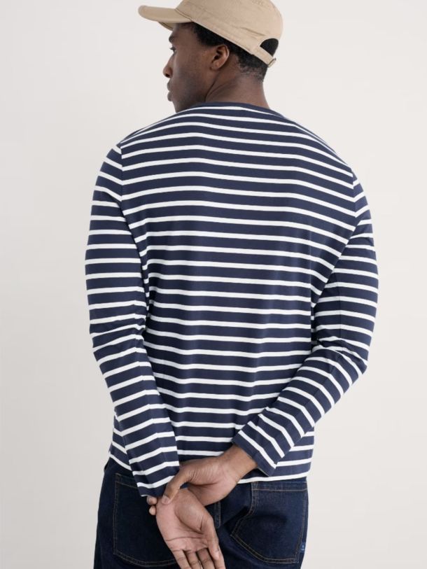 Crew Neck Organic Cotton Sailor Shirt