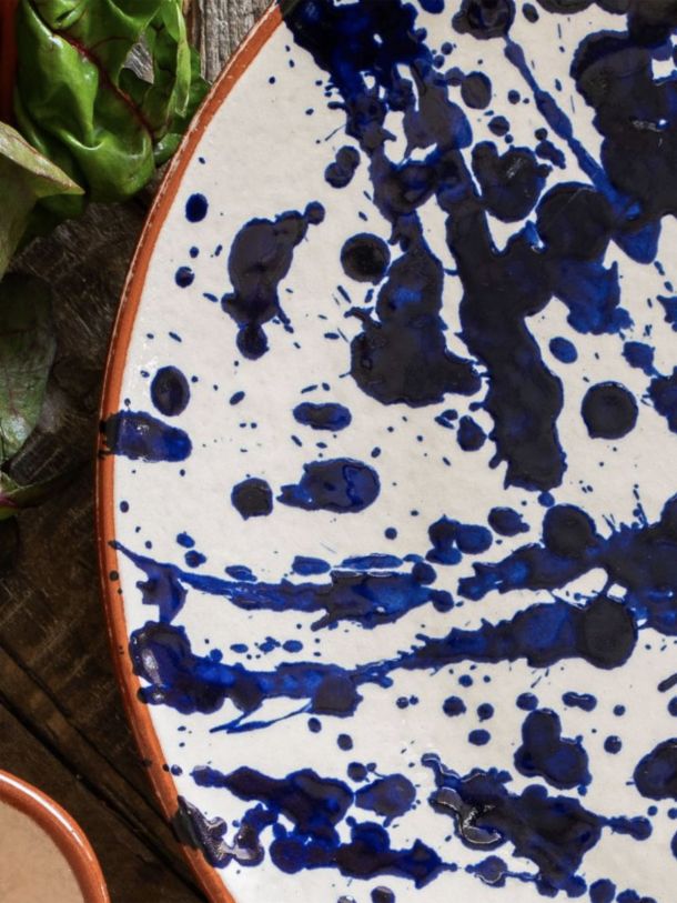 Blue Splash Dinner Plate
