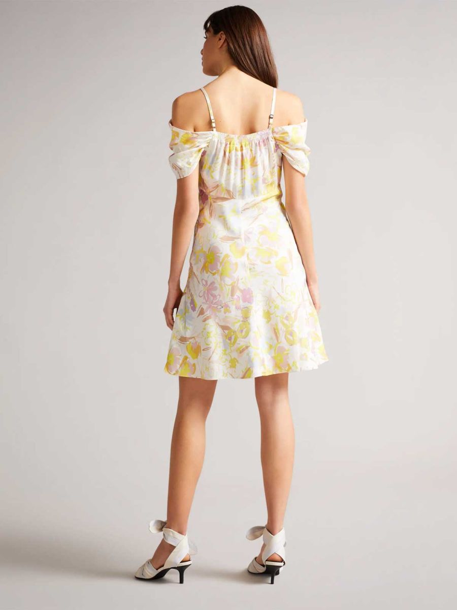 Camily Cowl Front Satin Mini Dress