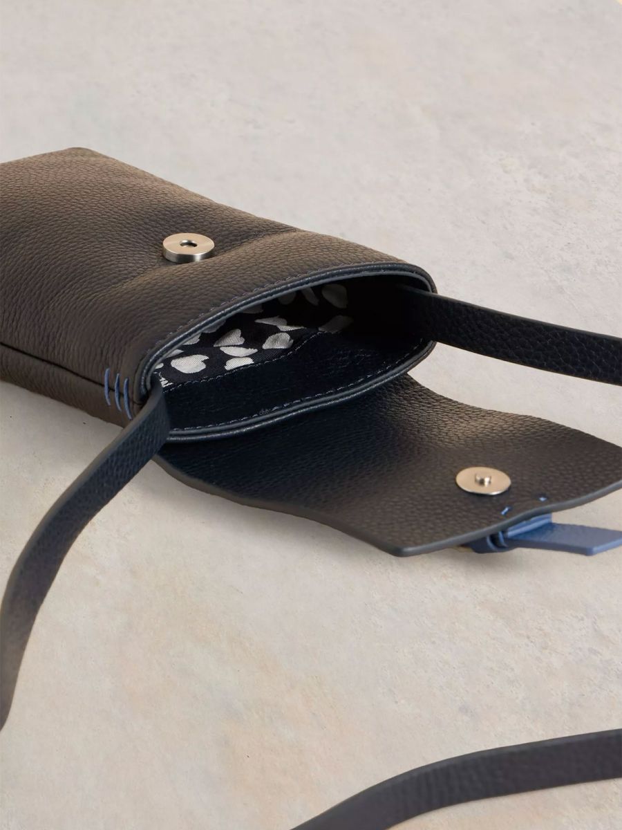Clara Leather Crossbody Phone Pouch