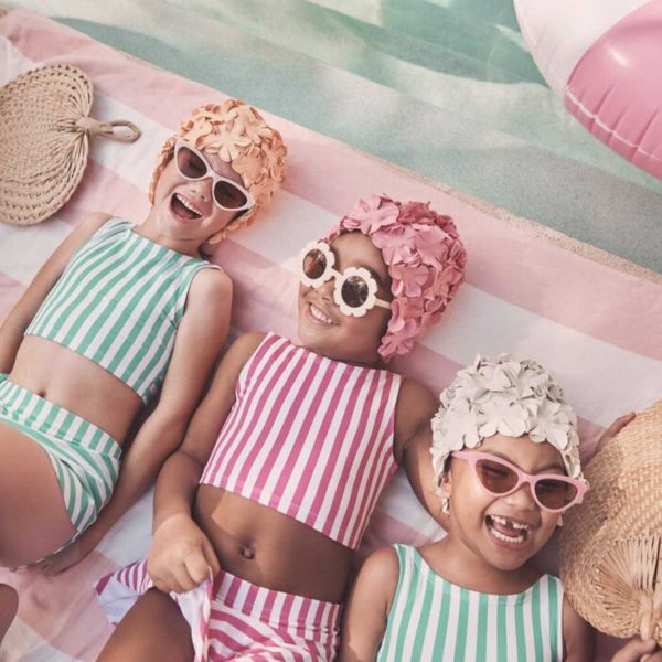 Two-Piece Bow Back Skirted Swimsuit