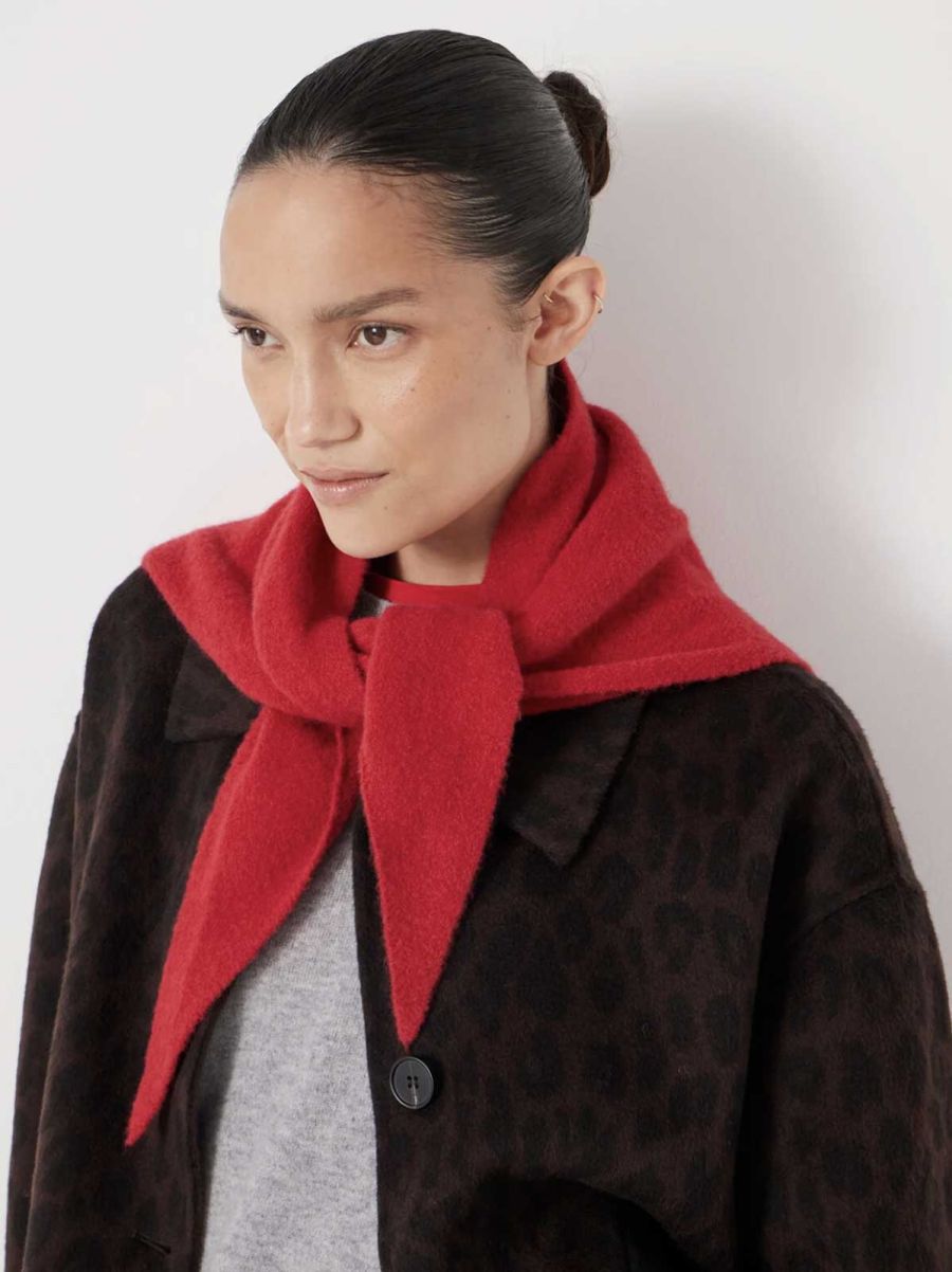 Wool Blend Triangle Scarf