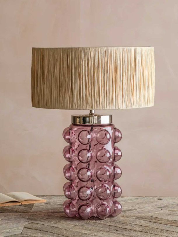 Pink Bobble Table Lamp