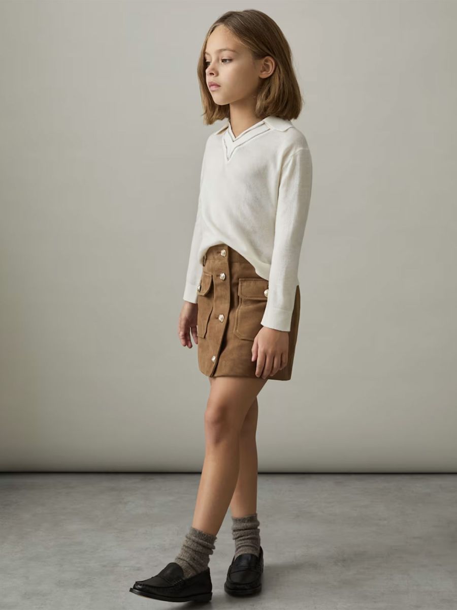 Reiss Girls Suede Skirt