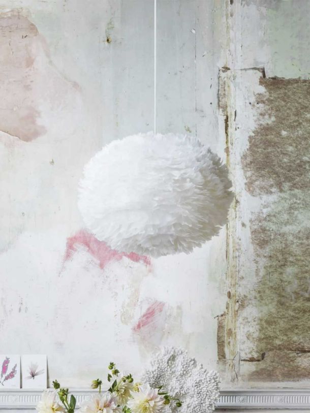 Aurora White Feather Pendant Shade