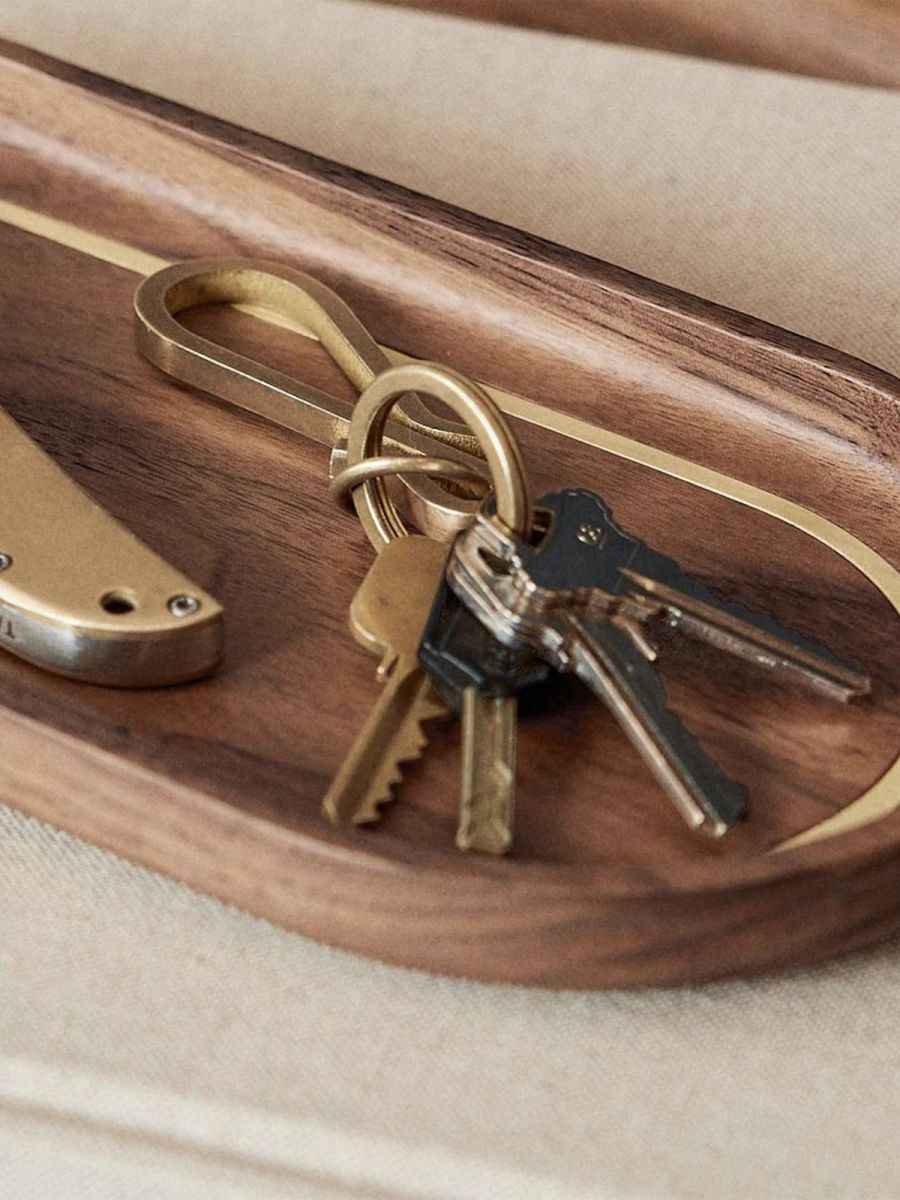 Keyhook in Raw Brass