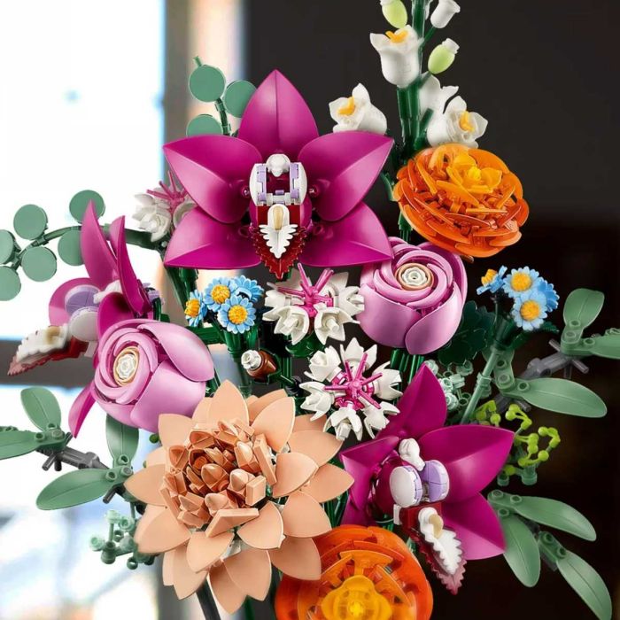 LEGO Botanicals 10342 Pretty Pink Flower Bouquet Decor Set