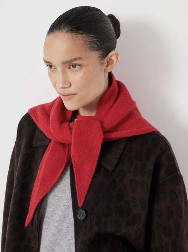 Wool Blend Triangle Scarf