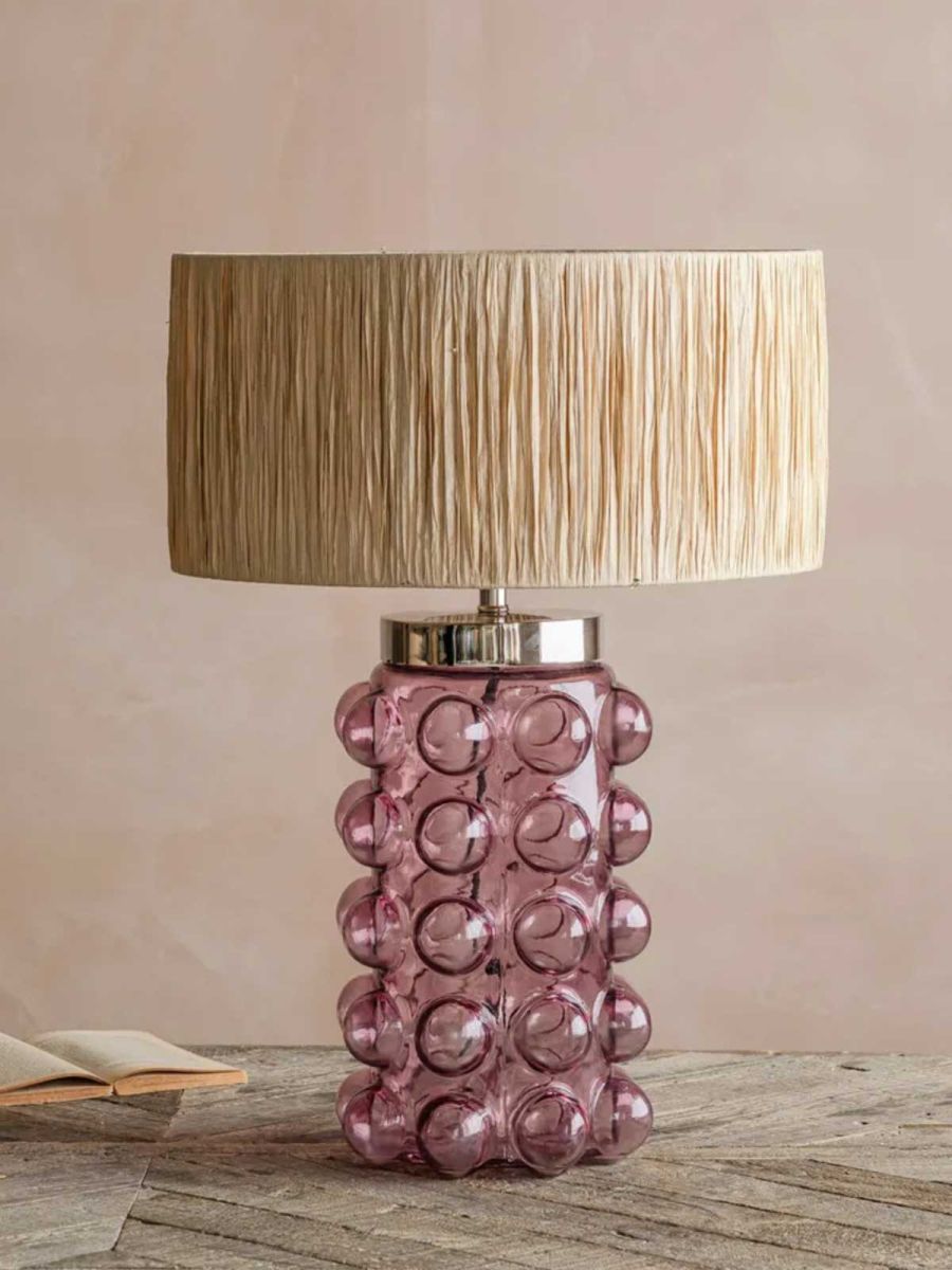 Pink Bobble Table Lamp