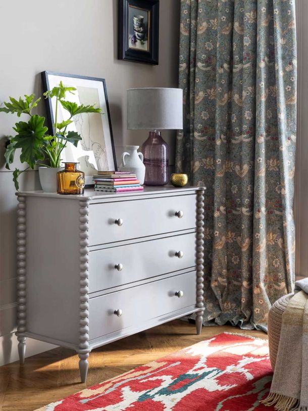 Bobbin 3 Drawer Chest, Grey