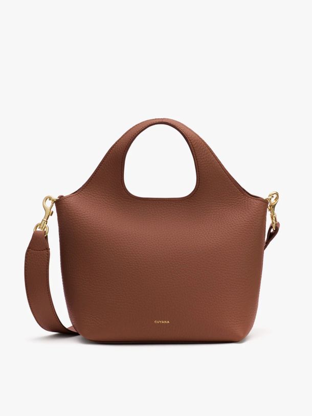 Mini System Tote in Dark Chestnut