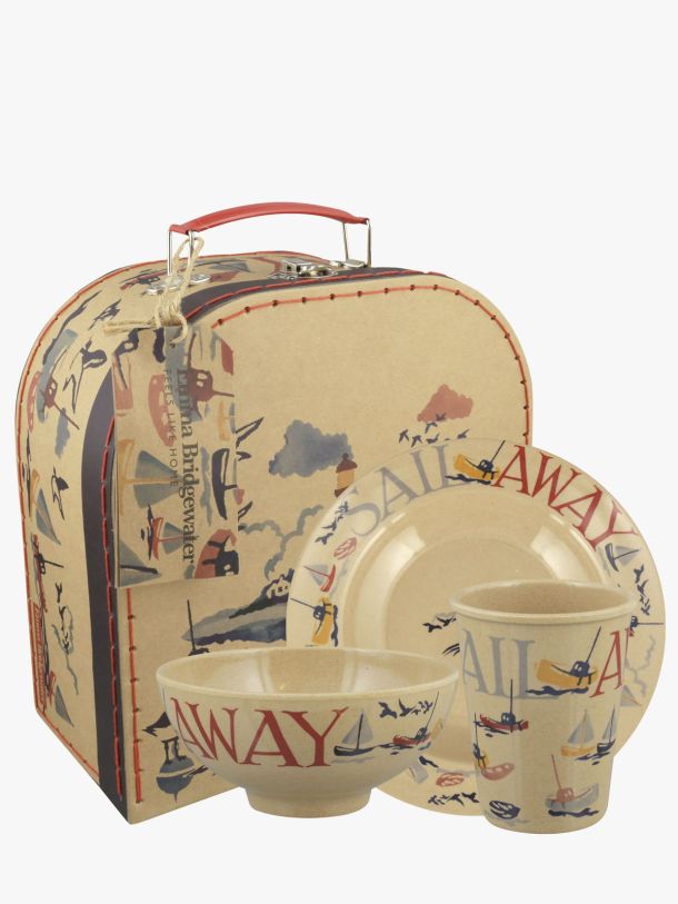 Little Sailor 3 Piece Childrens Rice Husk Suitcase Set
