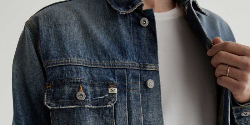 Sid Selvage Pleated Trucker Jacket