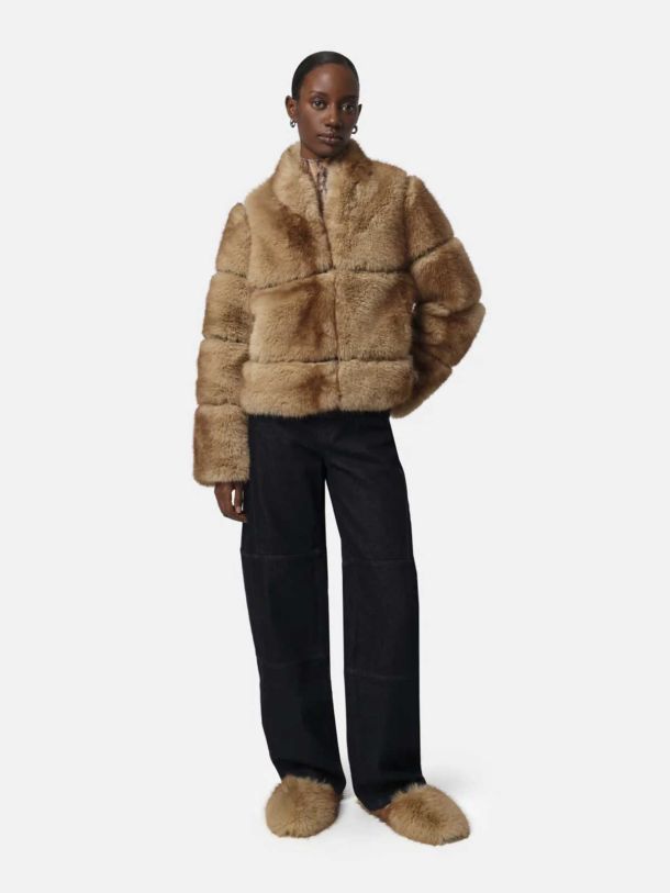 Magda Faux Fur Ballet Flat Slipper