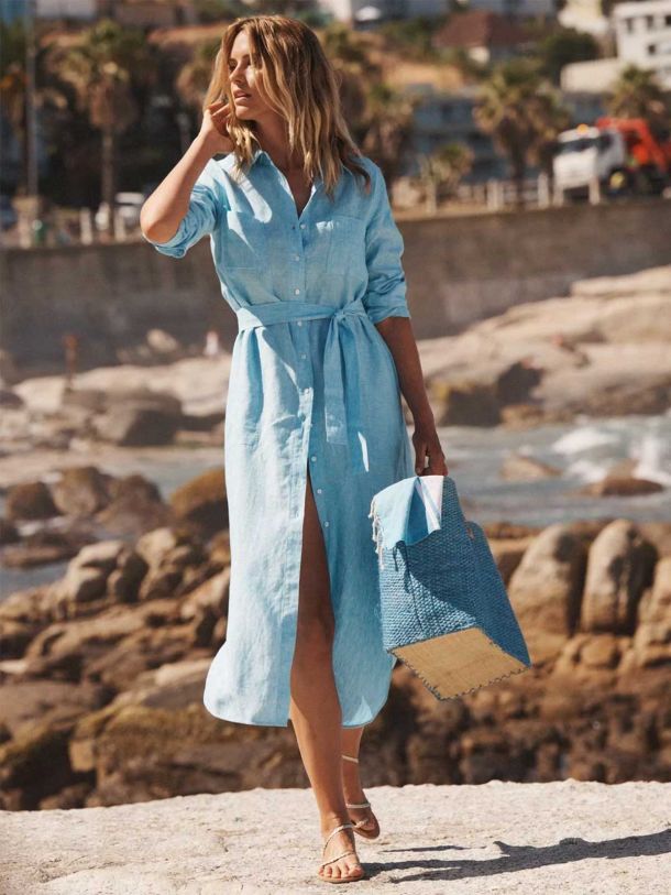 Carmen Pure Linen Dress