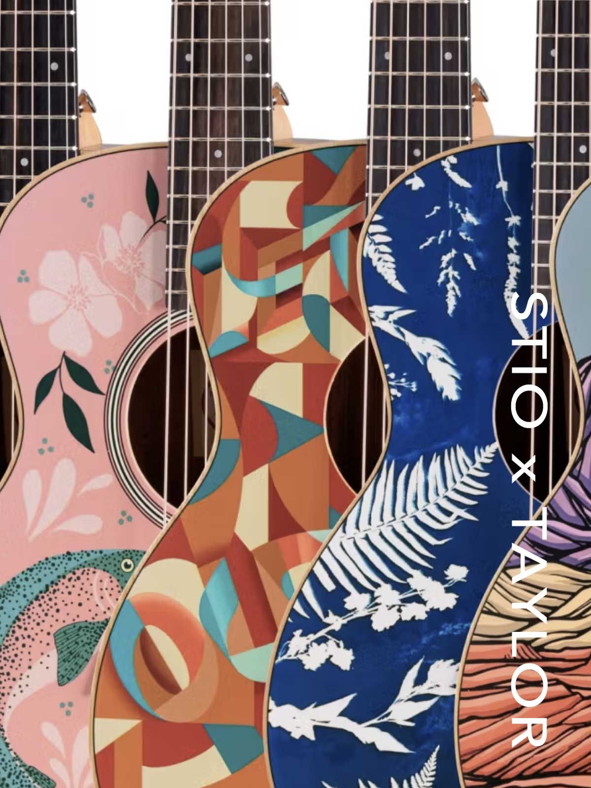 Unique artwork collab on Taylor Guitars