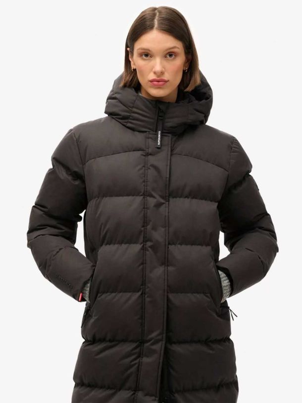 Superdry Microfibre Longline Puffer Jacket