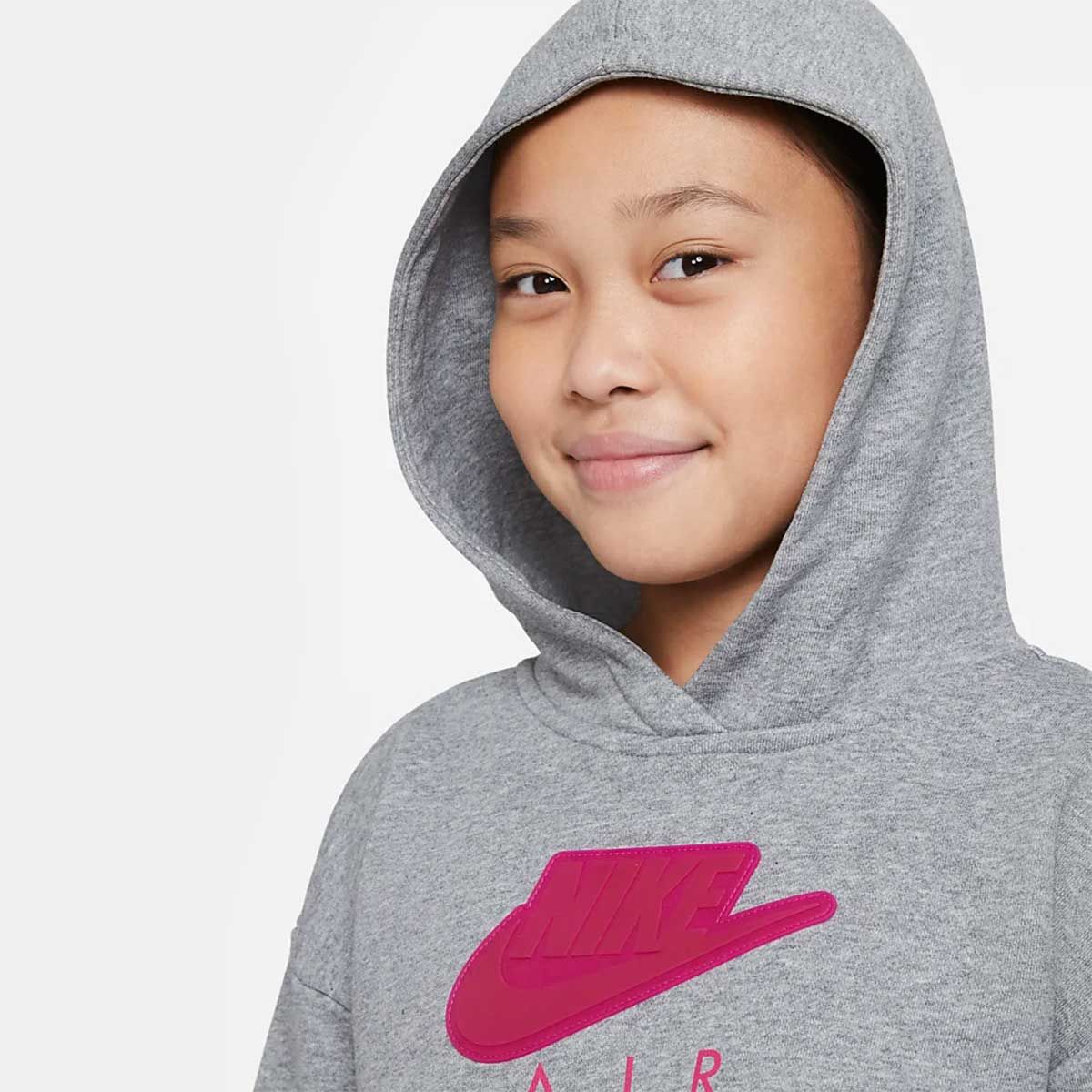 Nike Air Girls Cropped French Terry Hoodie