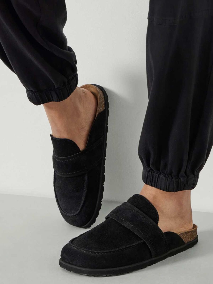 Pia Padded Suede Mules