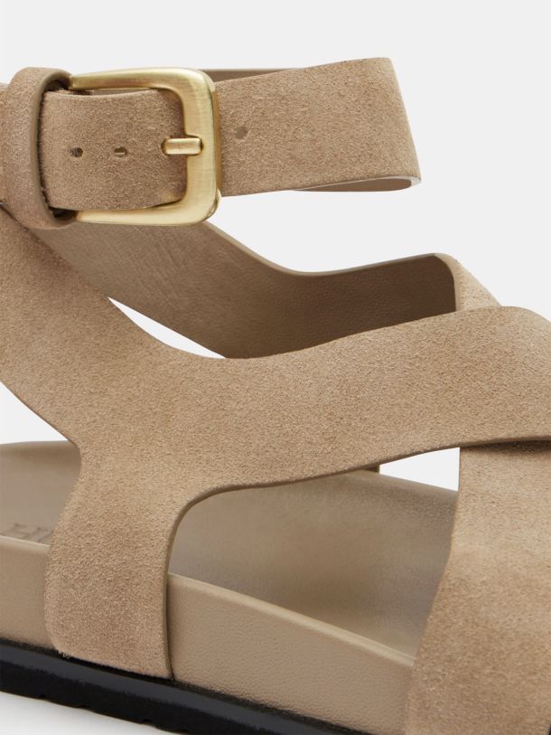 Sadie Suede Footbed Sandal