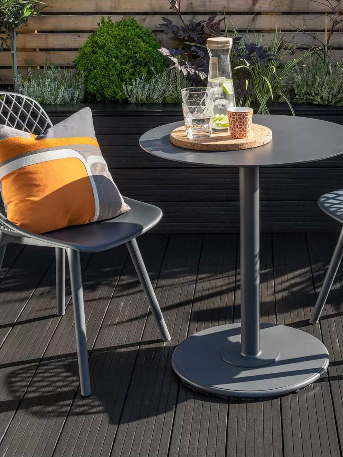KETTLER Cafe Milano 2-Seater Garden Bistro Table and Chairs
