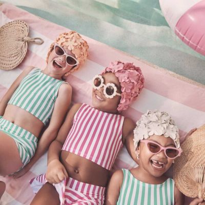 Two-Piece Bow Back Skirted Swimsuit