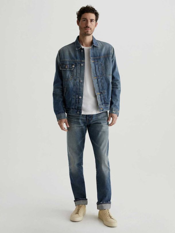 Sid Selvage Pleated Trucker Jacket
