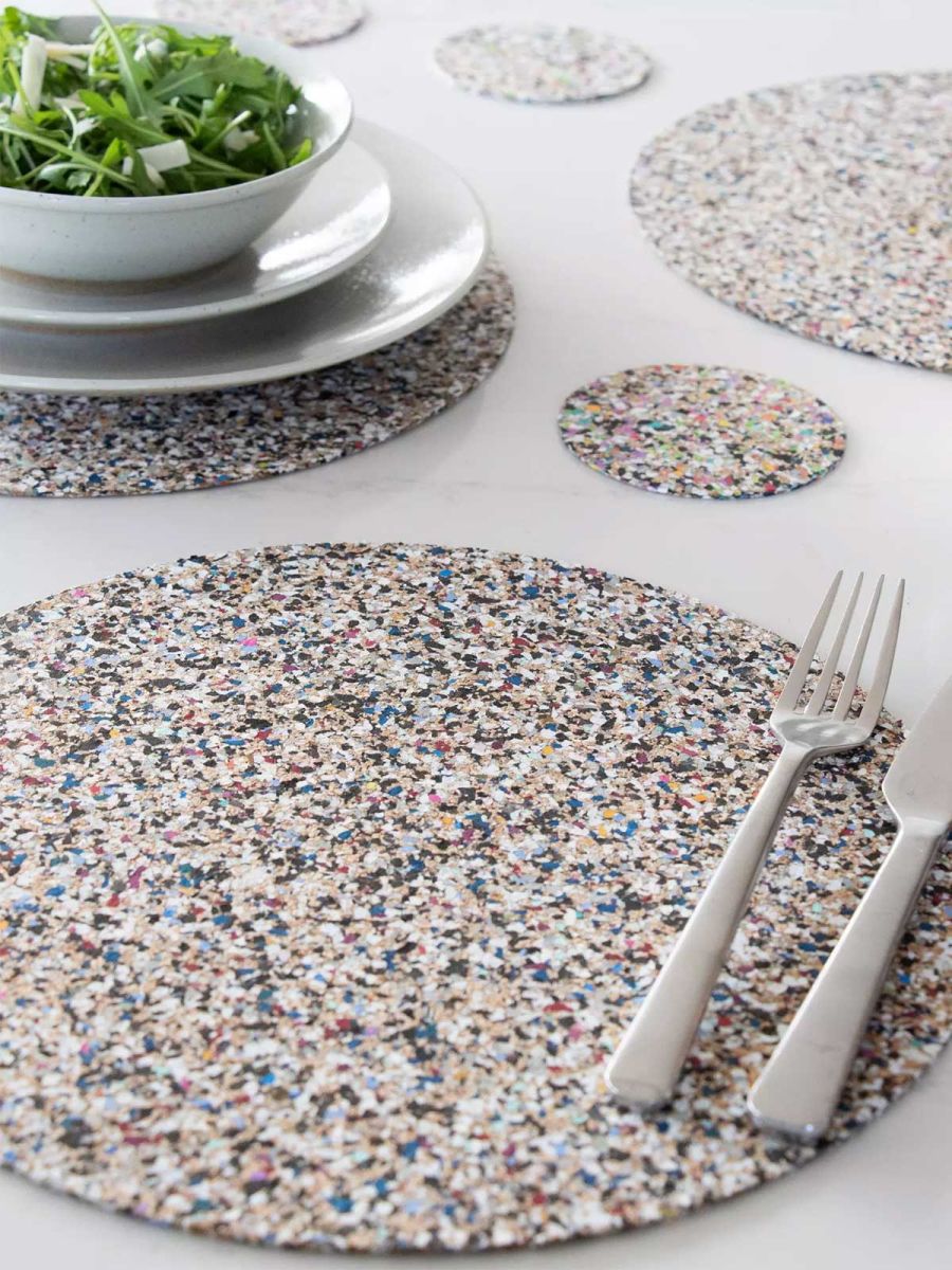LIGA Beach Clean Cork Round Placemats