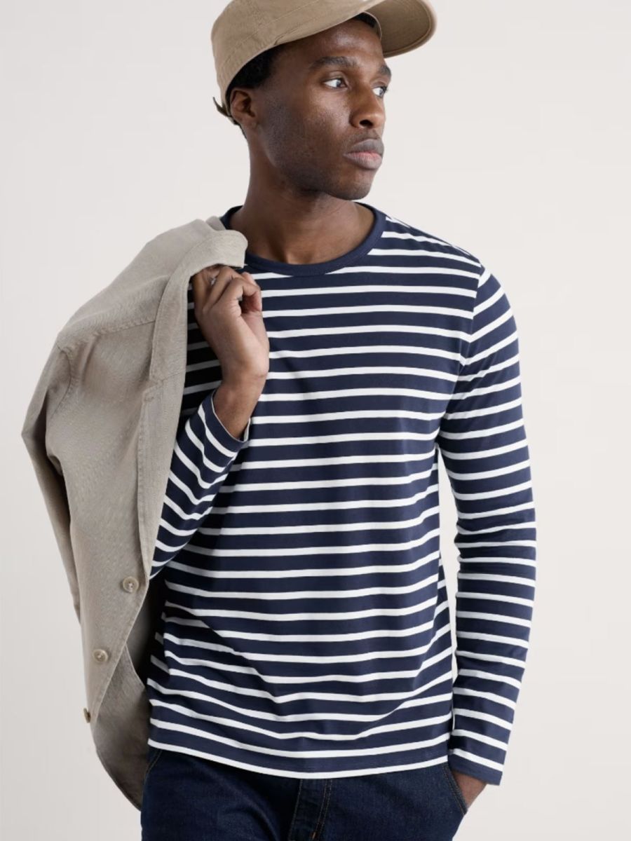 Crew Neck Organic Cotton Sailor Shirt