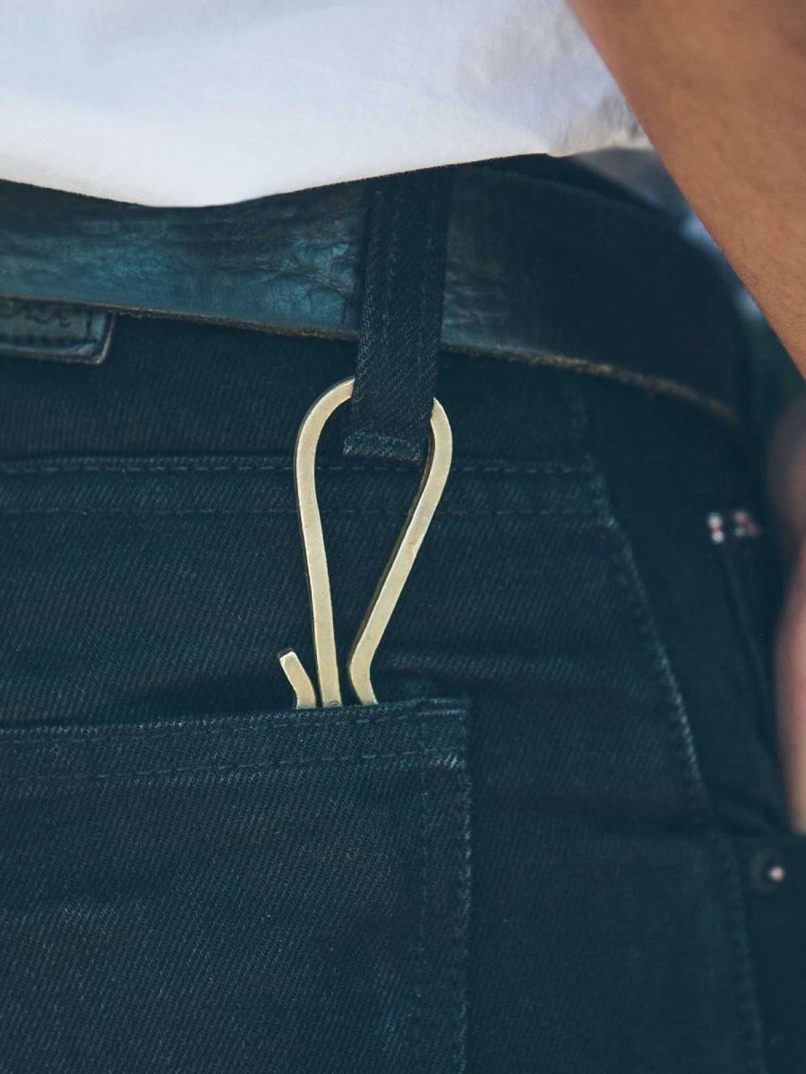 Keyhook in Raw Brass