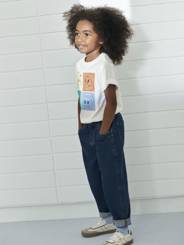 Denim Barrel Pants