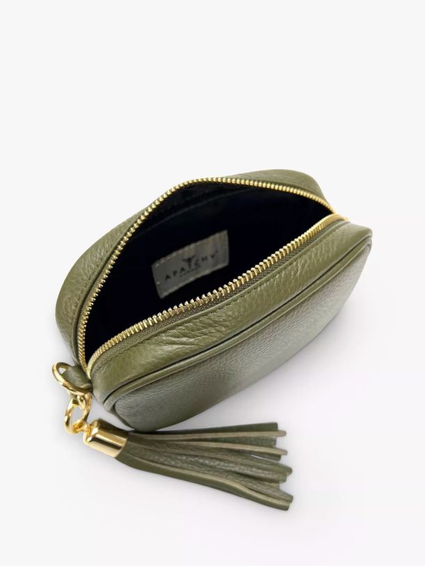 The Mini Tassel Leather Crossbody Phone Bag