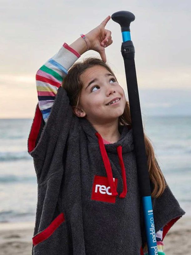 Red Kids Towelling Change Robe
