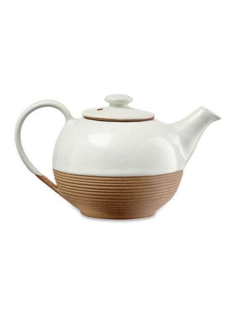 Mali Ribbed Terracotta Teapot