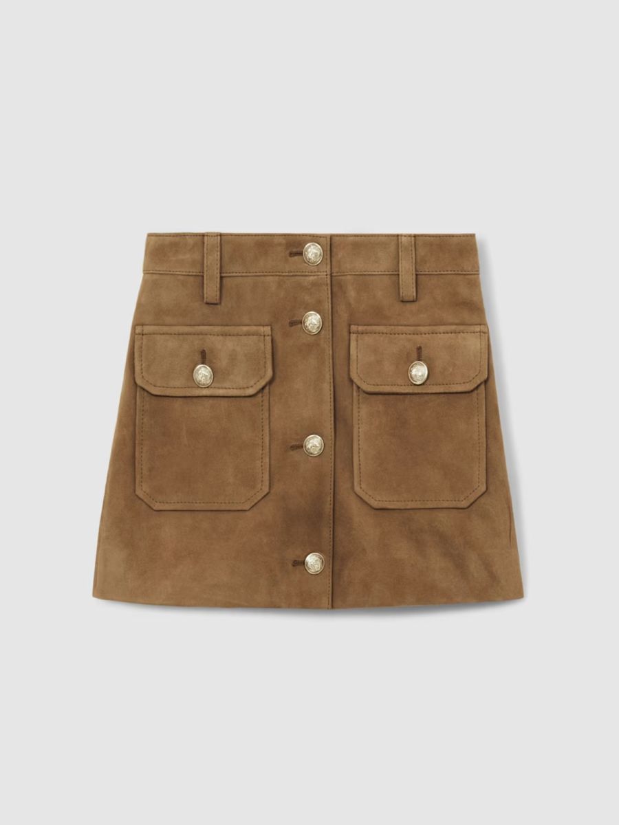 Reiss Girls Suede Skirt