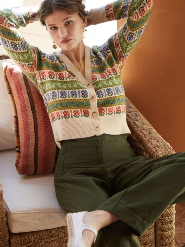 Cotton Linen High Waisted Trousers
