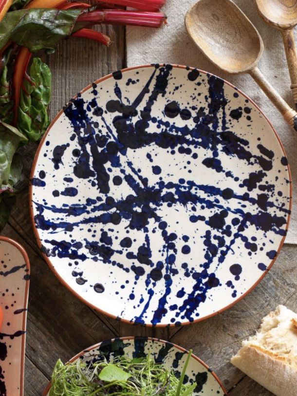 Blue Splash Dinner Plate