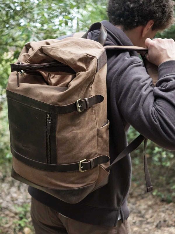 Dolpo Waxed Cotton Roll Top Backpack
