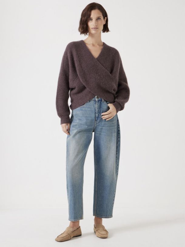 Betty Fluffy Cross Front Jumper