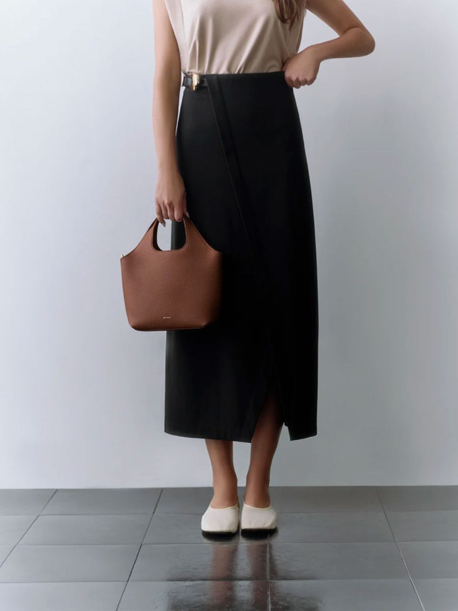 Mini System Tote in Dark Chestnut