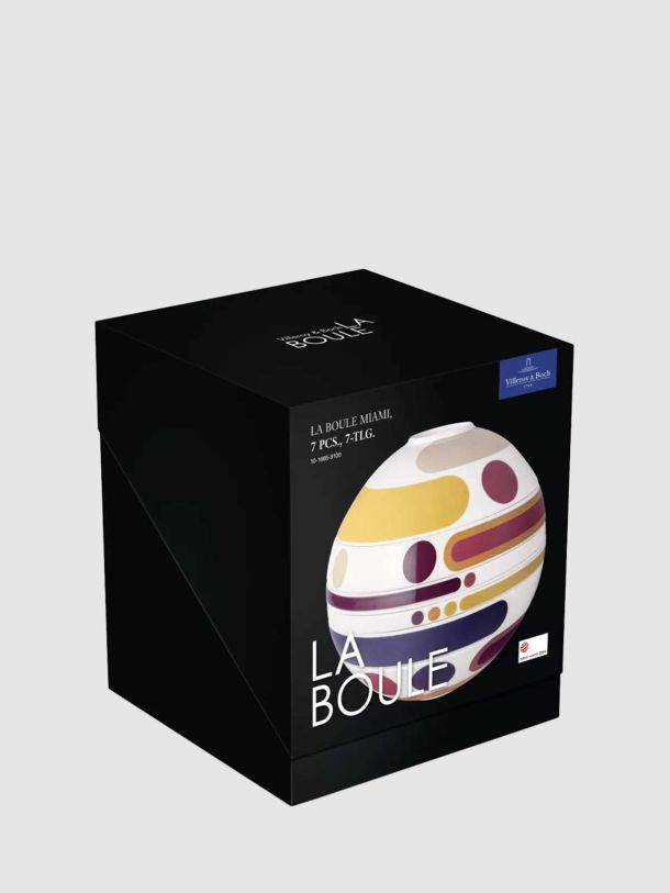 Iconic La Boule Miami Stacking Porcelain Dinnerware Set
